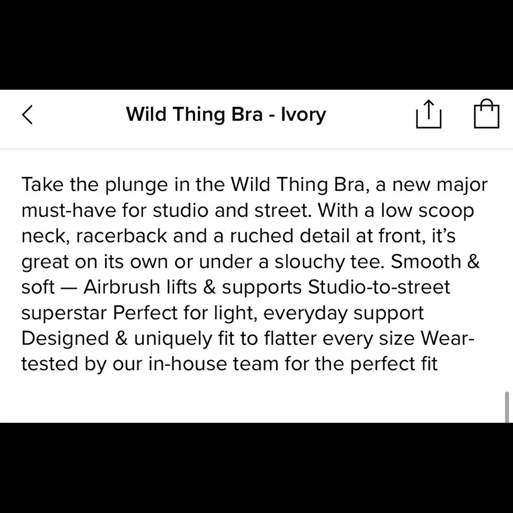 NWT Alo Yoga Wild Thing Bra in White Size Small - Picture 6 of 14